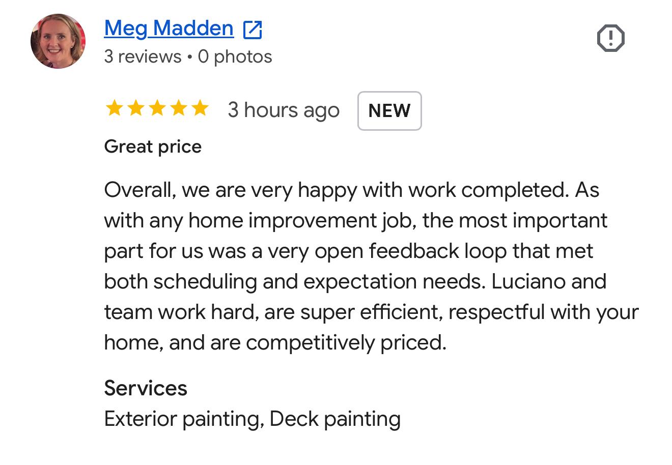 Gago's Painting Google Review 2